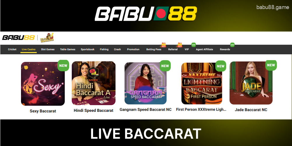 Babu88 Live Baccarat